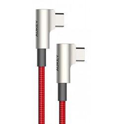 AUKEY CB-CMD37 Red OEM USB C - USB C Neilona kabīne
