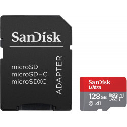 Ultra microSDXC karte 128GB 140MB/s A1 + Adapteris SD