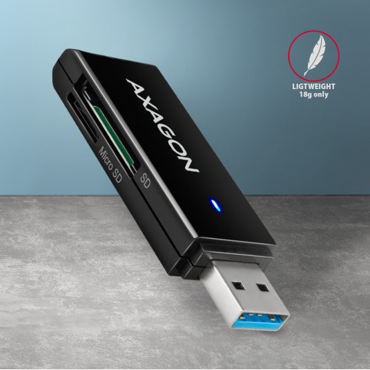 AXAGON CRE-S2N USB-A 3. 2 GEN 1 ārējais lasītājs