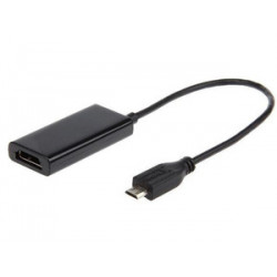 Adapteris MHL(M)->HDMI(F)+USB Micro(BF)(5 PIN) 16cm 