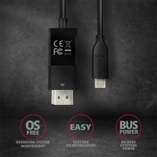 RVC-DPC USB-C kabelis pie DisplayPort