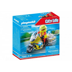Komplekts ar figūru City Life 71205 Glābšanas motocikls ar mirgojošu gaismu