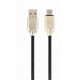 Mikro-USB kabelis 1m melns