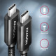 AXAGON BUCM432-CM10AB kabelis USB-C-USB-C, USB4.