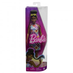 Lelle Barbie Fashionistas 210 ar bulciņu un tamborētu kleitu