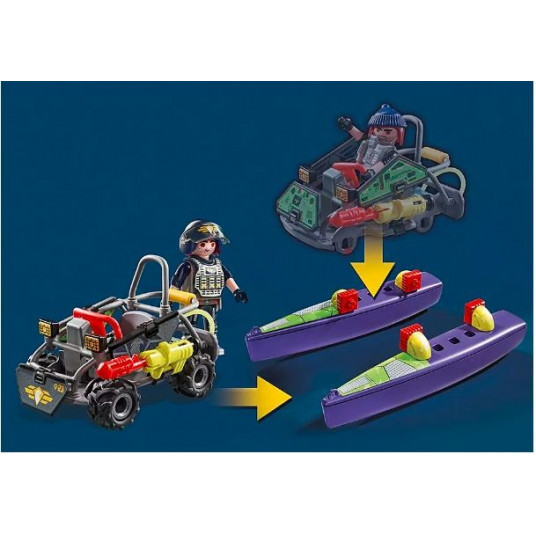 PLAYMOBIL CITY ACTION Speciālo spēku ATV 71147