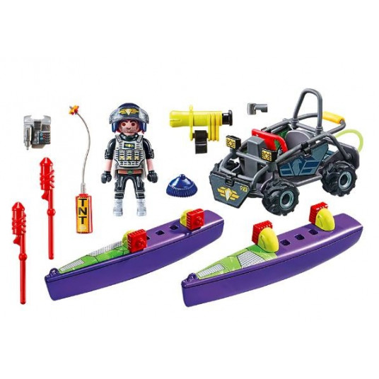 PLAYMOBIL CITY ACTION Speciālo spēku ATV 71147
