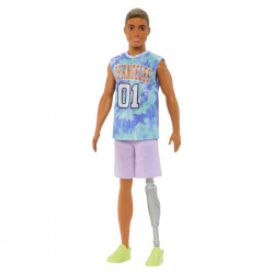 Bārbija modesista Ken ar kreklu un kājas protēzi 
