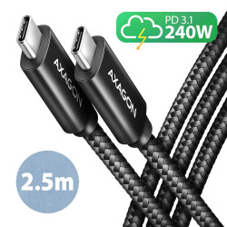 BUCM2-CM25AB kabelis 240 W USB-C USB-C, 2,5 m 5