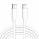 iBOX IKUTC USB-C kabelis 60W 1m Balts