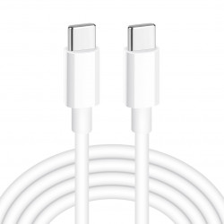 iBOX IKUTC USB-C kabelis 60W 1m Balts