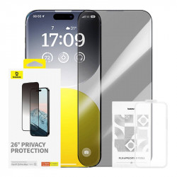 Baseus Diamond Privātuma aizsardzība Rūdīta stikla Apple iPhone 15 Pro Max