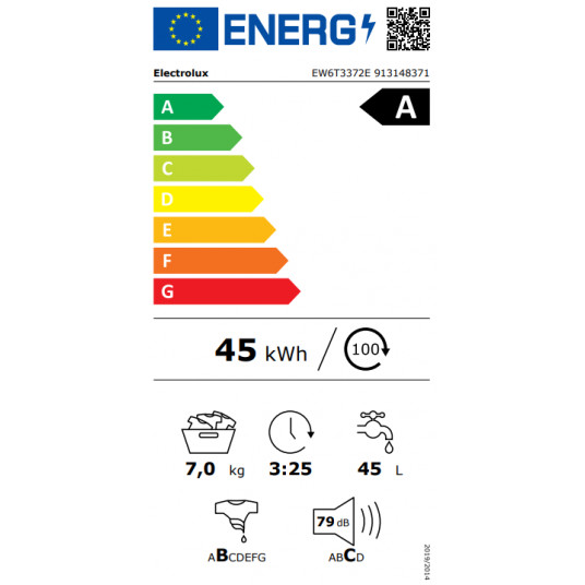 Veļas mašīna ELECTROLUX EW6T3372E