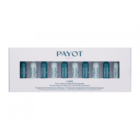 Ādas serums PAYOT Lisse 10 Day Express starojuma un grumbu kopšanas līdzeklis, 20x1ml