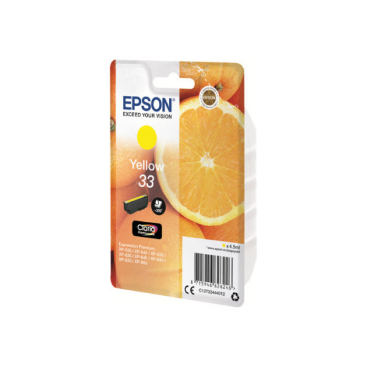 EPSON Singlepack Yellow 33 Claria Prem