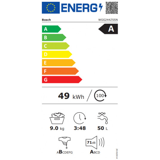 Veļas mašīna BOSCH WGG244ZSSN