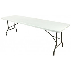 Saliekamais galds, balts 240x74x74 cm *2514