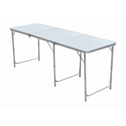 Saliekamais galds, balts 180x60x70 cm *8242
