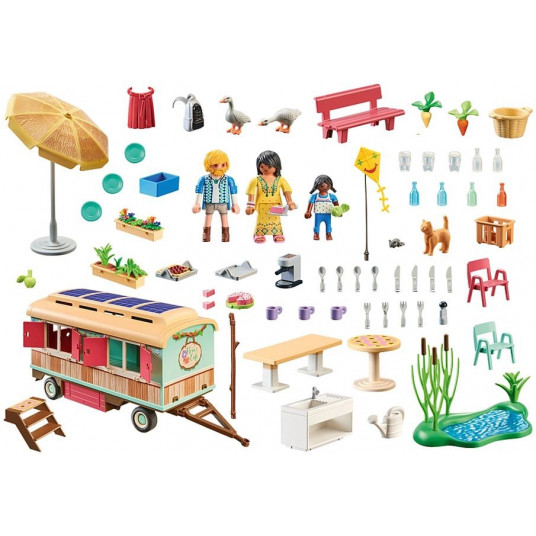 Komplekts ar figūriņām Country 71441 Przytulna kawiarenka w wagonie