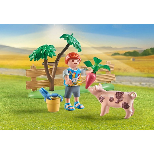 Zestaw z figurkami Country 71443 Ogródek warzywny u dziadka