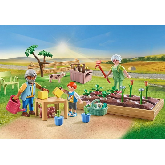 Zestaw z figurkami Country 71443 Ogródek warzywny u dziadka