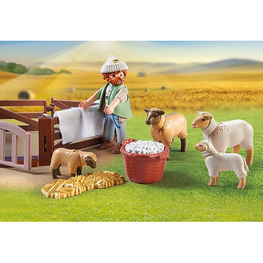 Zestaw z figurkami Country 71444 Młody owczarz z owcami