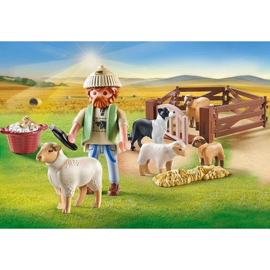 Zestaw z figurkami Country 71444 Młody owczarz z owcami