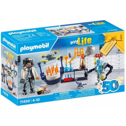 Zestaw z figurkami My Life 71450 Naukowiec z robotsami