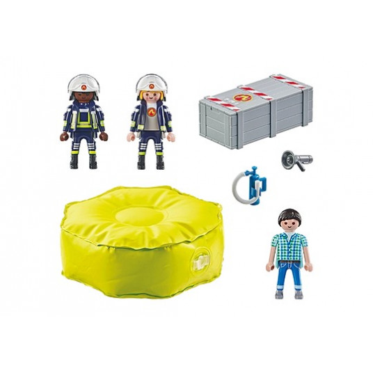 PLAYMOBIL ACTION HEROES Ugunsdzēsēji un gaisa spilvens 71465
