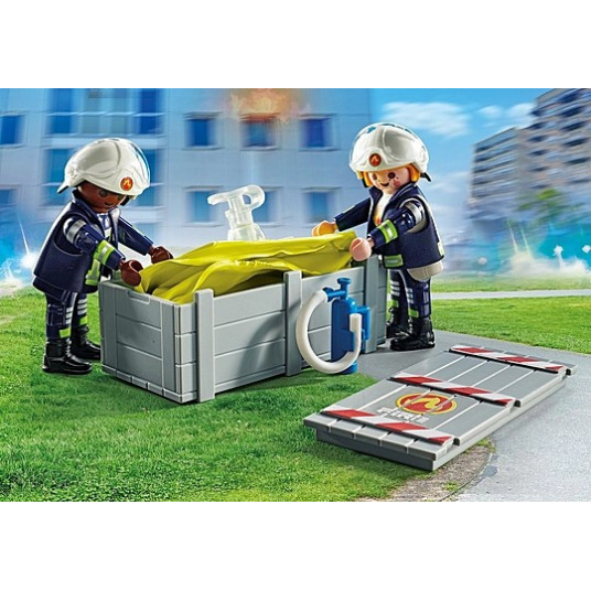 PLAYMOBIL ACTION HEROES Ugunsdzēsēji un gaisa spilvens 71465