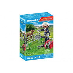 PLAYMOBIL ACTION HEROES Fire Mission: Animal Rescue 71467