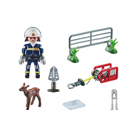 PLAYMOBIL ACTION HEROES Fire Mission: Animal Rescue 71467
