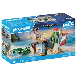 PLAYMOBIL PIRATES Pirāts un aligators 71473