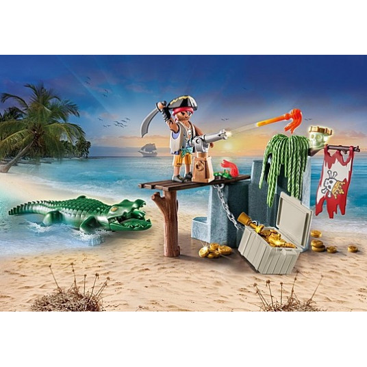 PLAYMOBIL PIRATES Pirāts un aligators 71473