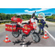PLAYMOBIL ACTION HEROES Fire Bike un Oil Spill 71466