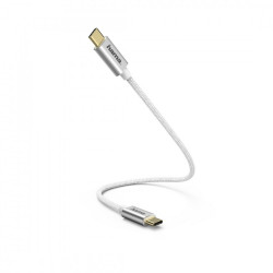 uzlādes datu kabelis USB-C 0,2m balts
