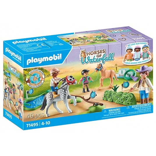 PLAYMOBIL ŪDENSKRITUMA ZIRGI poniju turnīrs 71495