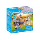 PLAYMOBIL ŪDENSKRITUMA ZIRGI Zirgu pajūgs 71496