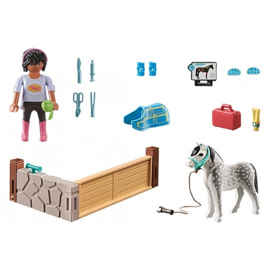 PLAYMOBIL ZIRGI ŪDENSKRITUMA zirgu terapeits 71497