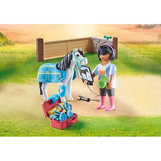 PLAYMOBIL ZIRGI ŪDENSKRITUMA zirgu terapeits 71497