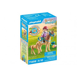 PLAYMOBIL ŪDENSKRITUMA ZIRGI Bērns ar ponijiem 71498