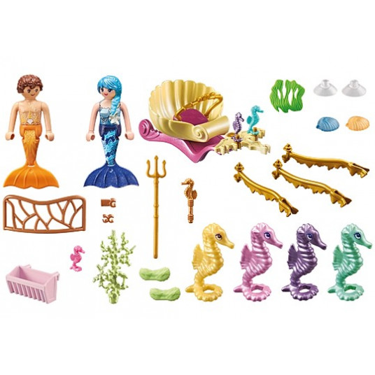 Figūru komplekts Princess Magic 71500 Mermaid Seahorse Carriage