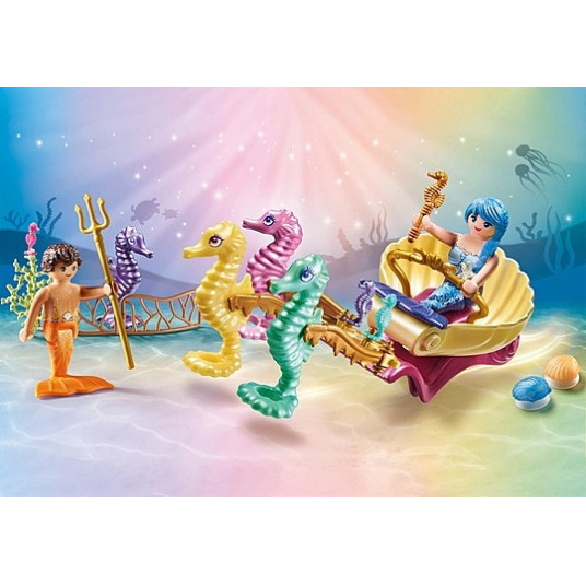 Figūru komplekts Princess Magic 71500 Mermaid Seahorse Carriage
