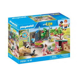 PLAYMOBIL MANA DZĪVE Vistas kūts mājas pagalmā 71510
