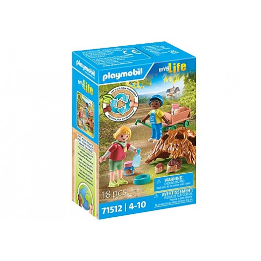 PLAYMOBIL MY LIFE Ežu ģimenes aprūpe 71512