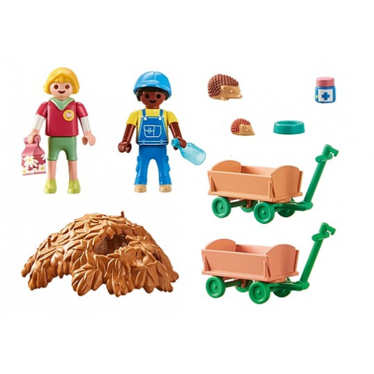 PLAYMOBIL MY LIFE Ežu ģimenes aprūpe 71512