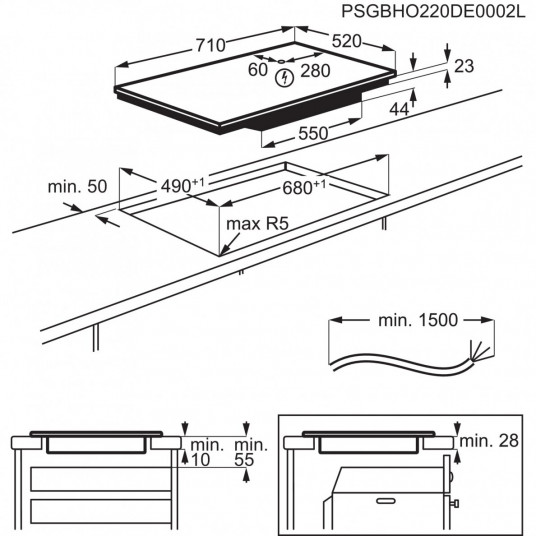 Plīts virsma Electrolux EIS77453