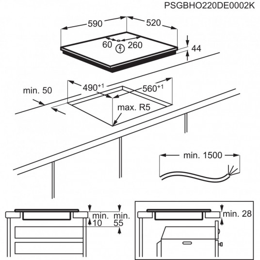 Plīts virsma Electrolux EIS67453