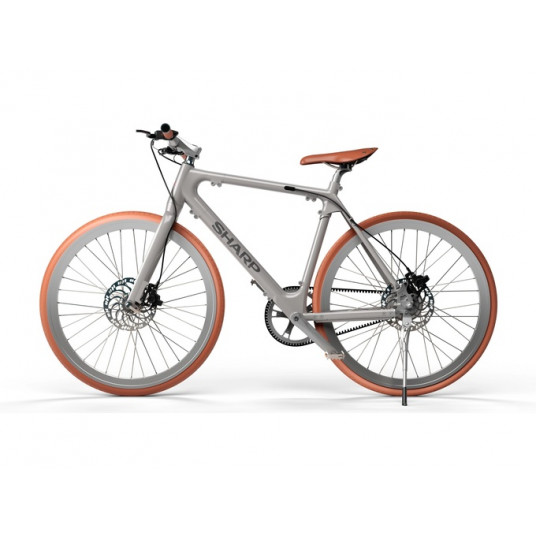 Sharp Hybrid E-Bike 21", sudraba