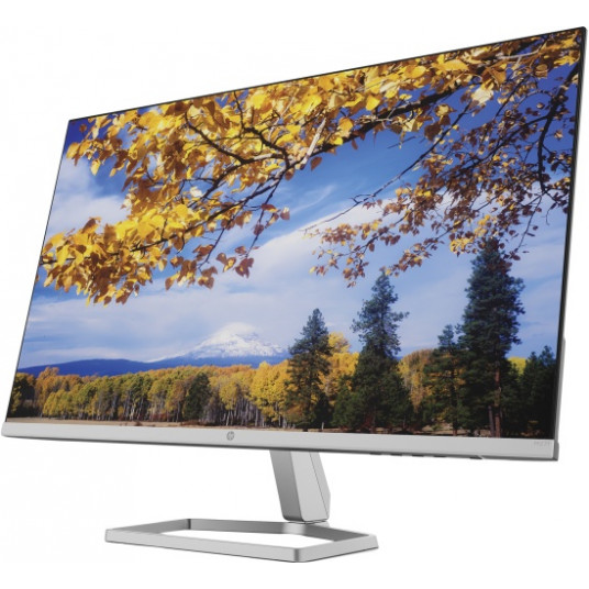 HP M27f monitors 27 collu (68,6 cm) IPS, FHD 1920 x 1080, 5 ms, 300 cd/m2, 75 Hz, melns/sudrabs